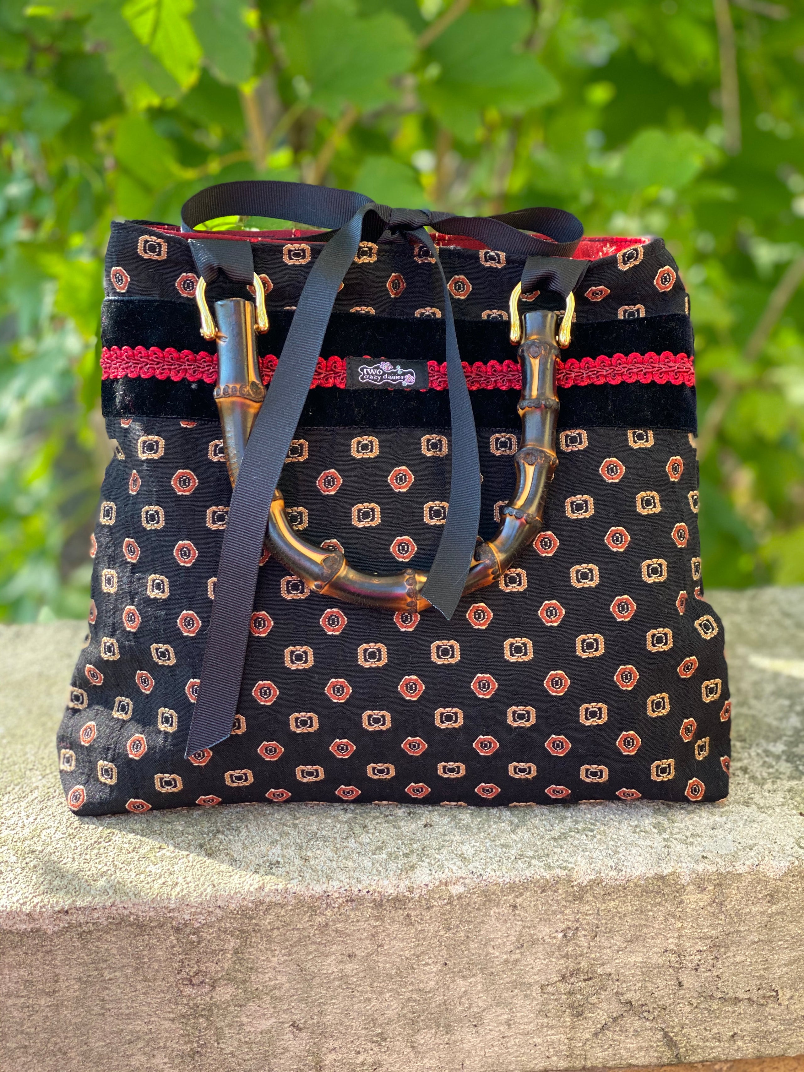 Red bamboo deals purse